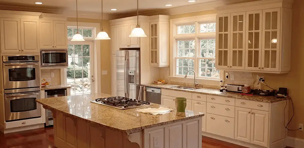 Custom cabinet door installation and kitchen upgrade in Evansville, IN